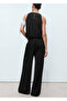 Slim Knitted Straight Cut Trousers - 4