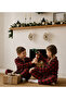 Furyatex Children's Plaid Long Sleeve Buttoned Pajama Set Unisex - 3