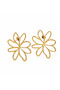 Minimalist Flower Model Steel Women's Earrings - 3