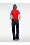 Modal Fabric Buttoned Short Sleeve Draped Polo Collar T-Shirt - 3