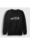 Unisex Black Evolution Evrim Sports Tennis Tennis Sweatshirt 333507tt