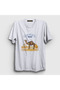 Unisex White Mirage Band Camel T-shirt352400tt