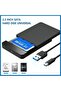 علبة خارجية USB3.1 USB-C لمحركات الأقراص الصلبة/الذاكرة SSD مقاس 2.5 بوصة، محول SATA إلى USB 3.1/3.0 بسرعة 6 جيجابت في الثانية، محرك أقراص خارجي - 7