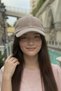 Women's Seasonal Corduroy Beige Hat |   Daily Adjustable Baseball Cap - 2