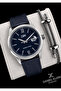 Leather Cord Calendar Dial 2 Year Warranty 3 Atm Resistant Male Wristwatch E14272-2