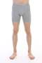 Men's Elastic Bias Gray Melange Long Boxers 0855 - 5