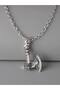 Dragon Figured Axe Necklace – Unisex Zamak Plated Gothic Fantastic Accessory with 60 cm Chain - 3