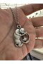 Unisex Necklace with Cat Catching Fish Figure – Cheerful and Dynamic Design - 2