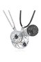2 Pack 100 Languages I Love You Magnet Moon and Sun Lover Couple Necklace Lover Necklace - 3