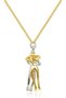 Stainless Steel Hugging Couple Unisex Boxed Lover Necklace 316L