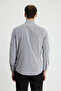 Long Sleeve Slim Fit Slim Fit Striped Cotton Easy-Iron Shirt - 3