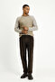 Crew Neck Slim Fit Slim Fit Striped Knitwear Sweater - 4