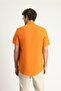 Short Sleeve Regular Fit Sports Cotton Button Collar Shirt - 5