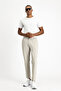 Regular Fit Standard Cut Elastic Waist Lycra Canvas / Chino Trousers - 2