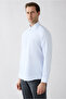 Long Sleeve Regular Fit Striped Button Collar Cotton Piece Easy to Wear Shirt - 3