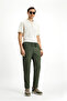 7 Drop Super Slim Fit Extra Slim Fit Waist Drawstring Seersucker Lycra Classic Fabric Trousers - 4