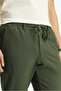 7 Drop Super Slim Fit Extra Slim Fit Waist Drawstring Seersucker Lycra Classic Fabric Trousers - 7