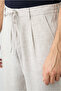 Regular Straight Fit Linen Sports Trousers - 3