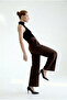 Wide Leg High Waist Trousers with Pockets - 5