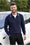 Men's Oversize Thessaloniki Knitted Polo Collar Knitwear Sweater - 7
