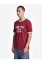 Regular Fit Cotton Crew Neck Color Contrast Short Sleeve Printed T-Shirt - 2