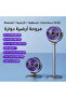 مروحة أرضية عمودية قابلة للشحن USB بـ5 سرعات وتذبذب – رمادي - 5