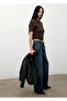 Short-Sleeved Boucle Sweater - 2