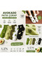 5 pairs women's avocado print ankle socks cotton colorful casual short socks - 3