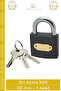# Padlock Durable Steel Compact Security Anti-Corrosion Professional Gray Padlock 20 mm - 1 - 2