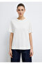 Ecru Basic T-Shirt Regular Fit / Regular Fit 1600965 -33389 - 4