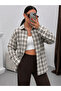 Women's Relaxed Plaid Melton Shirt