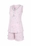 Angelique Bamboo Fabric Sleeveless V-Neck Female Shorts Suit 22058 - 4