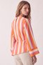 Striped Asymmetrical Blouse Y0166 - Mercan - 5