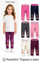 6-Piece Cotton Patterned Girls' and Baby Tights Set