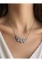 Baguette Stone 316L Steel Necklace Silver Color Stylish Design Gift - 2