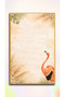 Sdt Flamingo Bird Patterned Floral Border Beige Modern Woven Base Decorative Carpet Sdt841 - 3