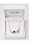 Blue Stone Planet Figured Necklace Stainless Steel Women's Gift - 3