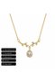 Drop Stone Women's Necklace 316L Stainless Steel Gold Color Gift