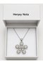 Flower Necklace with Pearl Detail 316L Stainless Steel Women's Gift Necklace - 3