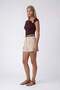 Women's Brown Star Accessory One-Shoulder Summer Blouse Alc-X14174 - 4