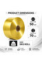 Metalized Glossy Wrapping Foil Roll – 9cm Width x 5KG Roll – Shiny Metallic Finish for CHOCOLATE Wrapping - 3