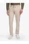 Woven Fabric Gofre Jogger Beige Pants