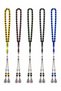Stylish Cut Amber Rosary with Vernier Amber Cut Detail |   Premium Gift Prayer Beads with Metal Tassels - 3