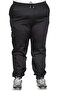 Mode XL Real Big Size Women's Pants Linen Cargo Pocket Jogger Spring 23912 Black