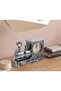 Vintage Train Alarm Clock Classic Steam Locomotive Design Table Clock with Quartz Movement, Decorative Antique Style Desk Clock for Home Office Gold - 4