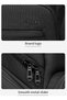 9799 Laptop Backpack, 26L Water-Resistant Oxford Travel Bag with USB Port, Anti-Theft Pocket, Black - 6