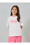 Girls Slogan Print T-Shirt and Overlay Culottes Set - 2