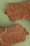 Women's Genuine Leather Laser Perforated Heeled Summer Western Cowboy Boots Dogota Tan Suede - 3