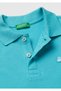 Boy's Light Blue Logo Pique Polo T-Shirt - 3