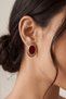 Women's Colorful Oval Vintage Earrings - 3
